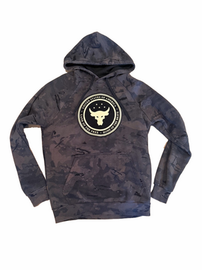 Under Armour The Rock Men's Black Camo Hoodie with Bull Logo